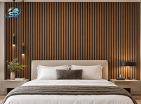 Panneau acoustique 21x600x2400mm, panneau mural insonorisant en placage MDF pour la décoration des murs et plafonds intérieurs