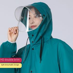Imperméable en EVA <span class=keywords><strong>de</strong></span> haute qualité, sans odeur, pour adultes, vêtements <span class=keywords><strong>de</strong></span> <span class=keywords><strong>pluie</strong></span> réutilisables non toxiques pour <span class=keywords><strong>la</strong></span> randonnée, le <span class=keywords><strong>vélo</strong></span>, les voyages, équipement unisexe - Product Image 2