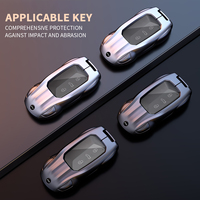 Housse de clé intelligente populaire en alliage de zinc pour Volkswagen Golf Lamando Lavida Plus Bora Passat Passat Teramont, étui de clé en forme de voiture de sport