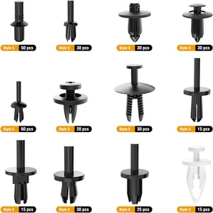380개의 고강도 자동차 패스너 클립 모음 세트(방수 보관함 포함) - Product Image 3