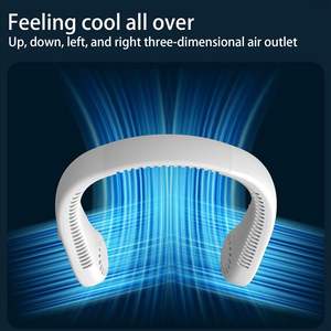 พัดลมคอทำความเย็นแบบชาร์จไฟได้แบบพกพาสำหรับห้อยคอแบบชาร์จไฟได้ - Product Image 3