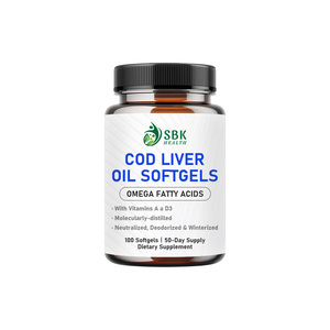 Cápsulas de Aceite de Hígado de Bacalao OEM ODM, Ácidos Grasos Omega, Salud del Corazón, Salud Cerebral, Inmunidad Saludable, Bienestar Óptimo - Product Image 1