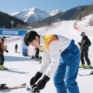 AQTQ personalizzato Unisex inverno sci e Snowboard bianco retrò a righe impermeabili antivento paio tute da neve <span class=keywords><strong>tuta</strong></span> <span class=keywords><strong>tuta</strong></span> da sci - Product Image 4