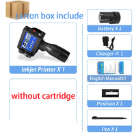 Imprimante à jet d'encre portable Yaomatec 12,7 mm, imprimante portable pour la date, le texte, le numéro, le code, l'image, le logo, pour l'impression sur les sacs en plastique