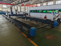 Máquina de Corte Láser de Fibra con Riel de Suelo 12000x2000, 6000W, CNC Cypcut para Corte de Chapa Metálica
