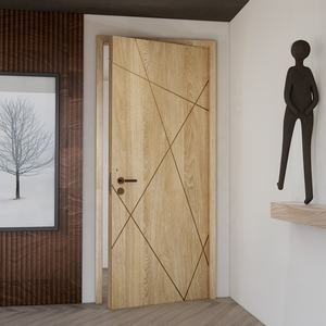 Fournisseur chinois de premier plan de portes de chambre modernes en MDF imperméables pour la décoration intérieure d'appartements - Product Image 2