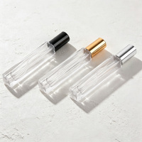 En stock, flacon de parfum personnalisé, mini flacon en verre transparent, atomiseur de parfum rechargeable, flacon d'emballage cosmétique
