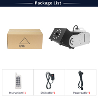 Machine à Fumée Pivotante DMX512 3000 W Orientable Multi-Angles avec Télécommande et Lumières LED RVB 12x3W