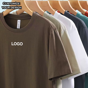 Camiseta de algodón de 220g para hombre, manga corta, impresión de foto personalizada, teñido liso, fábrica china, camiseta premium con opciones de diseño. - Product Image 4