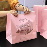 Sacs en papier kraft brun personnalisés avec logo, écologiques, recyclables, sacs à emporter de luxe pour sushis, lait, sandwichs, boulangerie