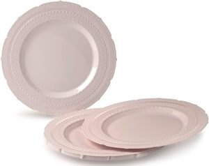 Assiette en papier plissée ronde jetable, luxueuse et élégante, écologique, pour mariages en plein air - Product Image 2