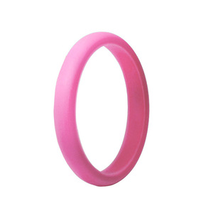 HWASAN Set Cincin Silikon 7 Warna Unisex, Cincin Kawin Karet Fleksibel untuk Pria Wanita, Cincin Jari untuk Olahraga & Kebugaran, Grosir Tersedia - Product Image 6