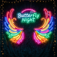En gros Enseigne néon LED personnalisée avec nom, Art mural lumineux, Décoration de chambre, Éclairage de fond de studio