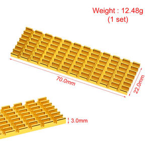 Tzt Heatsink Warmteafvoer Radiator <span class=keywords><strong>M</strong></span>.2 Koeling Koellichaam Warmte Thermische Pads Voor <span class=keywords><strong>M</strong></span>.2 Ngff 2280 Pci-e Nvme Ssd - Product Image 5