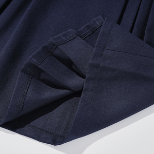 Falda de uniforme escolar plisada para niñas-Media Falda corta azul marino estilo Academia Británica para estudiantes de primaria y secundaria - Product Image 4