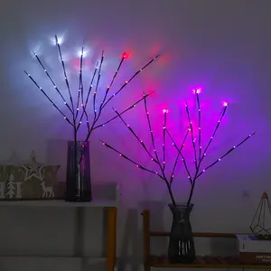 Led branche fleur guirlande lumineuse simulation branche lumière chambre décoration batterie boîte festival arbre lumière