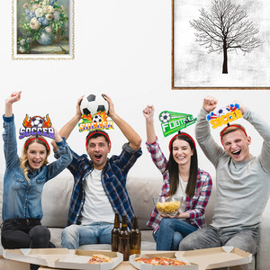 Nuevas Diademas Elásticas para Fútbol 2026, Accesorios para el Cabello con Temática Deportiva <span class=keywords><strong>de</strong></span> Fútbol, para Fiestas Temáticas del Día del Partido - Product Image 4