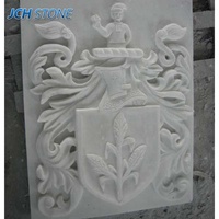 Relief mural en marbre architectural, sculpture d'anges et de fleurs pour la décoration murale