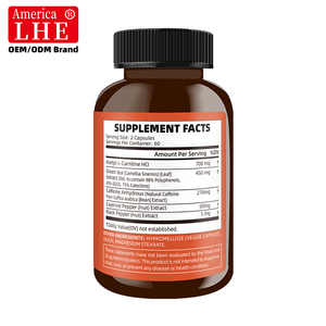 Fabricant de compléments alimentaires brûle-graisses avec acétyl-L-carnitine pour l'énergie et le soutien métabolique, 120 capsules végétales brûle-graisses - Product Image 5