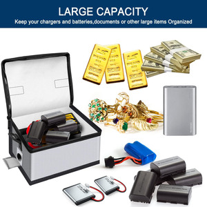 Bolsa DE SEGURIDAD Lipo a prueba de explosiones ignífuga Bolsa de batería Lipo para almacenamiento y carga de batería Lipo - Product Image 3