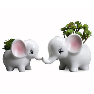 Dropshipping vasi succulenti elefante vasi <span class=keywords><strong>da</strong></span> fiori in ceramica succulente <span class=keywords><strong>fioriera</strong></span> pianta scatole di finestra per Cactus all'aperto al coperto - Product Image 1