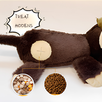 Jouet pour chien Singe qui couine, jouet interactif en peluche pour chien