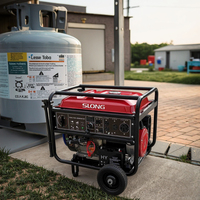 Générateur de gaz à démarrage automatique 10KW pour usage domestique au gaz naturel, au gaz liquéfié (GPL), au propane et au CNG