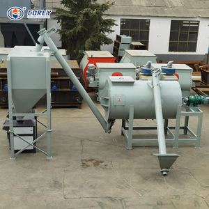 Mezcladora de Polvo Industrial de Sistema Cerrado Sin Polvo de 75 kW con Mezclador de Cinta y Transportador de Tornillo para Línea de Ensamblaje Individual - Product Image 1