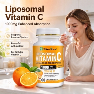 Winstown Liposomal Vitamin <b>C</b> 1000mg Chewable Tablets High Absorption Immune Support Antioxidant Vegan VC Supplement 60 Tablets - Product Image 1
