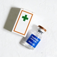 Pegatina troquelada de papel brillante de alta adherencia para investigación científica de péptidos, venta al por mayor para pedidos a granel