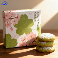 Nouveauté, biscuits sucrés savoureux et parfumés au matcha Sakura faits maison de haute qualité, pour le thé de l'après-midi