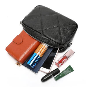 حقيبة جلدية صغيرة للهاتف المحمول مع إمكانية وضع شعار مخصص، حقيبة كتف من الجلد الأصلي للنساء - Product Image 3