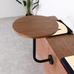 <span class=keywords><strong>Table</strong></span> basse ronde en bois de style industriel en forme de L avec base en métal <span class=keywords><strong>murale</strong></span> pour meubles de salon d'extérieur d'hôtel - Product Image 1