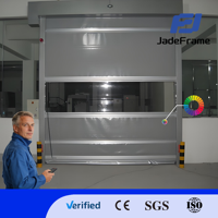 Puerta Rápida de PVC Moderna, Resistente al Viento, para Supermercados, Granjas, Patios y Almacenes