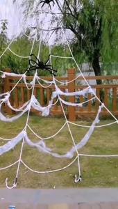 Decoraciones al aire libre de Halloween 100 arañas pequeñas <span class=keywords><strong>40</strong></span> telarañas elásticas Spider-Man Toy real Spider Web shooter para Yard Garden - Product Image 6