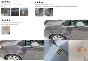 2 uds., luz LED de señal de giro dinámica, luz de posición lateral para <span class=keywords><strong>Opel</strong></span> <span class=keywords><strong>Insignia</strong></span> Astra H Zafira B Corsa D para Chevrolet Cruze - Product Image 3