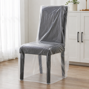 Housse <span class=keywords><strong>de</strong></span> protection transparente en LDPE pour chaise, grand sac <span class=keywords><strong>de</strong></span> protection en plastique pour meubles, imperméable et anti-poussière pour le déménagement et le stockage des canapés et chaises - Product Image 4