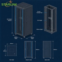 Armoire de serveur Starlink 32U 19 pouces pour équipement de centre de données