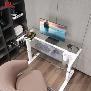 V-mounts Ergonomic Electric Height Adjustable Standing Desk Frame With Collision Detection For Computer Accessories JSD2-02-D