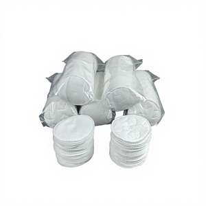 Muestra Gratuita, MOQ Bajo, Venta al por Mayor, Discos Desmaquillantes Faciales Desechables de Algodón 100% para Limpieza Facial - Product Image 1