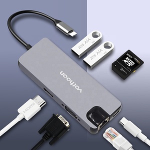 <span class=keywords><strong>8</strong></span> in <span class=keywords><strong>1</strong></span> <span class=keywords><strong>8</strong></span> porte USB 3.<span class=keywords><strong>1</strong></span> tipo hub di c all'adattatore del Hub di 4K HDTV RJ45 USB C per il Pro Hub di MateBook dell'aria di MacBook - Product Image 2