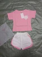 Vêtements en gros pour garçons et filles de tous âges, ensembles en coton tendance pour enfants de 0 à 12 ans, style décontracté d'été, imprimé doux