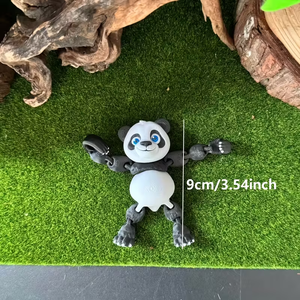 Statue décorative de panda imprimée en 3D pour la maison, le bureau ou la cuisine, en plastique, pour Halloween/Noël/Thanksgiving - Product Image 2