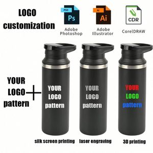 Gourde isotherme en acier inoxydable 500 ml (17 oz) avec logo personnalisé, bouteille d'eau isolée, gobelet de voyage et de sport avec couvercle anti-fuite - Product Image 5