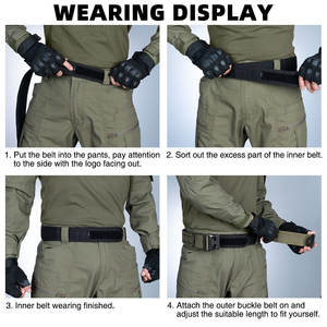 IDOGEAR 2 "قطع الليزر 500D النايلون الإفراج السريع رخز بوم مشبك الصيد النايلون واجب حزام القتال التكتيكي الحزام - Product Image 5