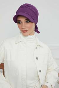 Nueva mezcla de algodón de ala ancha para <span class=keywords><strong>mujeres</strong></span> musulmanas, gorro <span class=keywords><strong>turbante</strong></span> instantáneo, sombrero árabe islámico para <span class=keywords><strong>mujeres</strong></span>, <span class=keywords><strong>turbante</strong></span> Hijab con lazo - Product Image 2