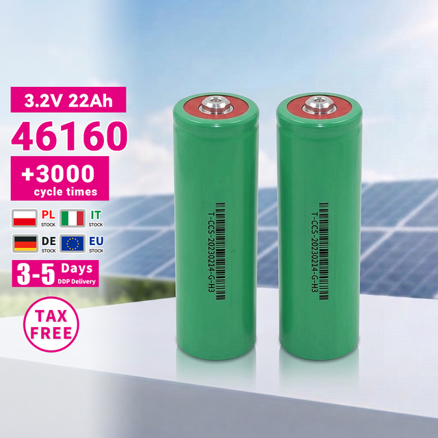 LiFePO4 3.2V 22Ah 25Ah 20Ah 46160 Cylindrical Cell 15Ah 33140 Deep Cycle Solar Energy Storage Electric Scooter Battery