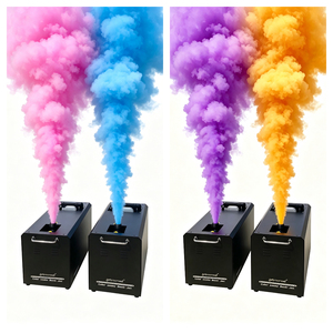 <span class=keywords><strong>Machine</strong></span> à fumée colorée électrique super puissante 3500W DMX512 avec télécommande pour anniversaire, Nouvel An, révélation du sexe, fête prénatale - Product Image 1