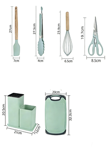 Juego de 19 Cuchillos de Cocina de Silicona de Grado Alimenticio, Resistentes al Calor, Aptos para Sartenes, para Cocinar y Hornear - Product Image 4