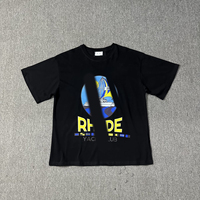 T-shirt à manches courtes RHUD X Marlboro, imprimé authentique, style Jerry, haut tendance pour couple, tee-shirt American High Street